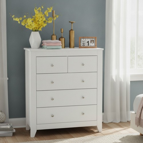 White bedroom furniture set - white,