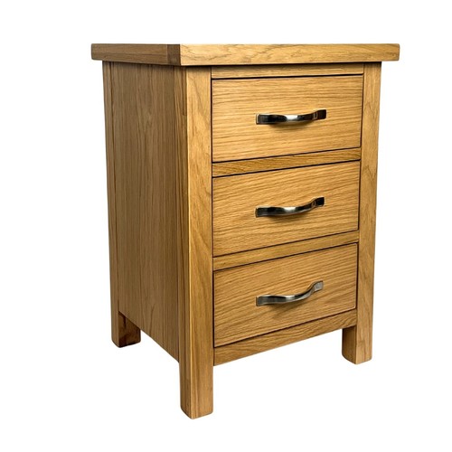Hembury oak bedside table - bedside, –