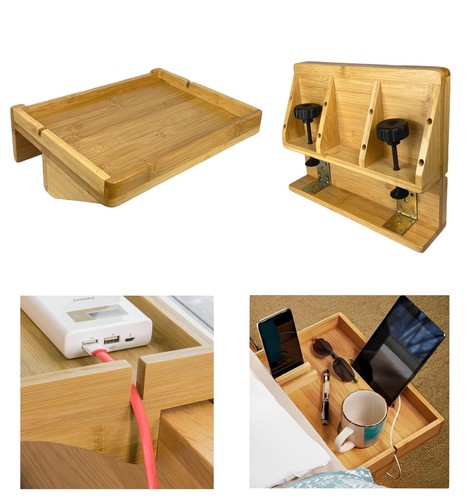 Clip bed side shelf - clip-on,