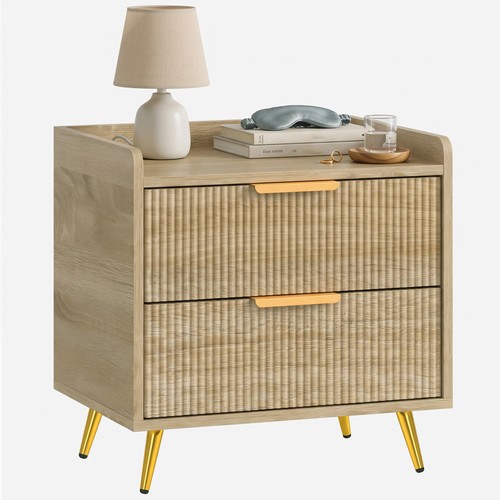 Homcom bedside table - bedside, with