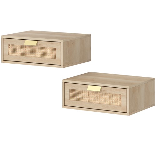 Homcom floating bedside tables - floating,