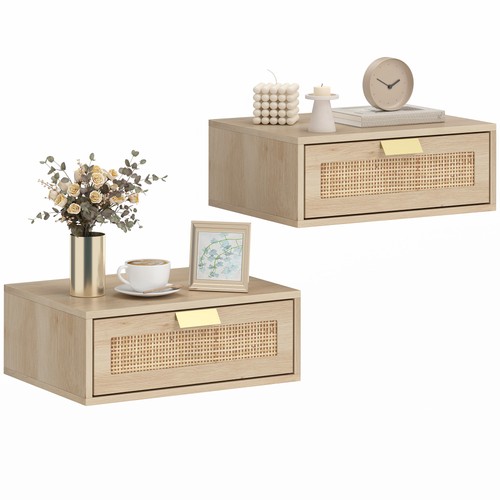 Homcom floating bedside tables - floating,