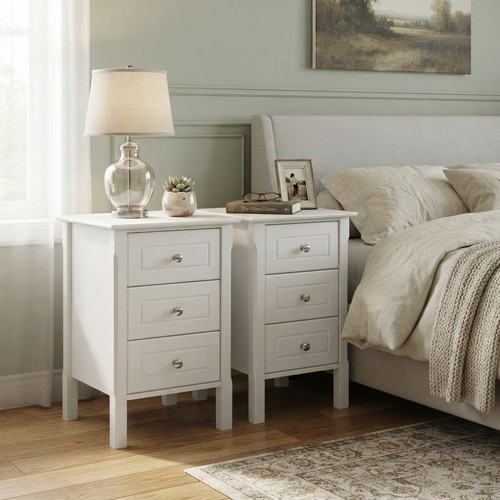 Modern drawer bedside tables - modern, 3-drawer