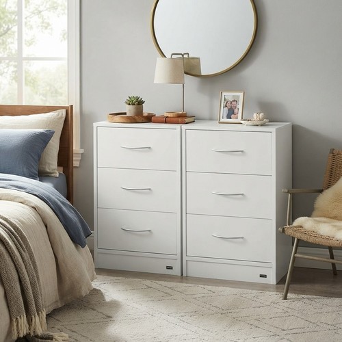 Set white bedside - set,