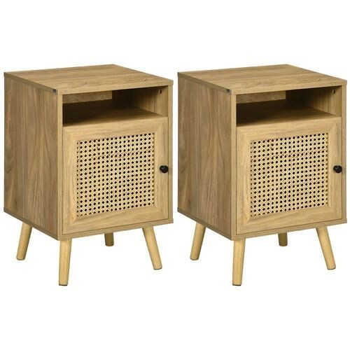 Set bedside tables with - of,