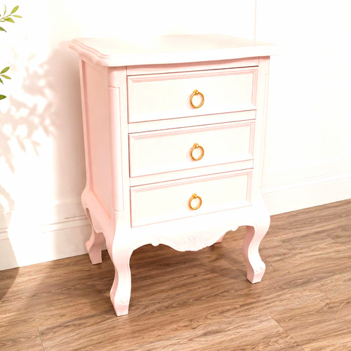 Pink wooden drawer - pink,