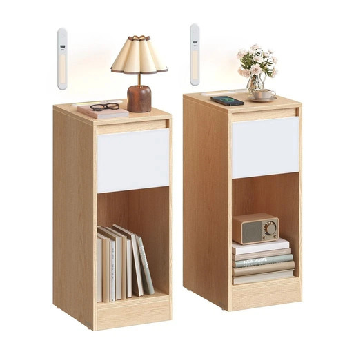 Vasagle set slim bedside - of,